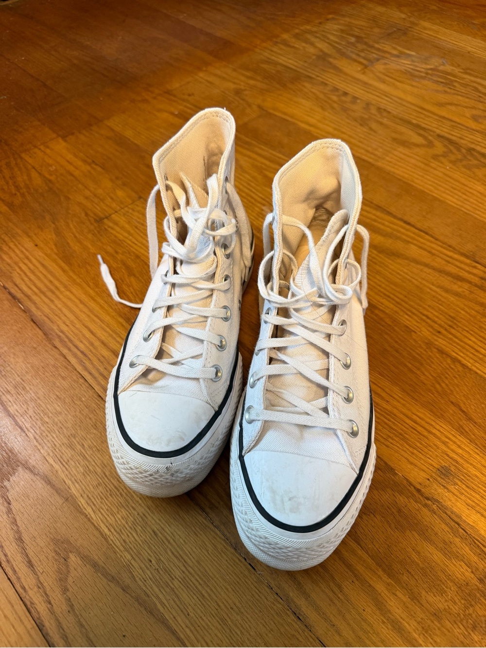 Converse High-Top Sneakers - White with Black Trim